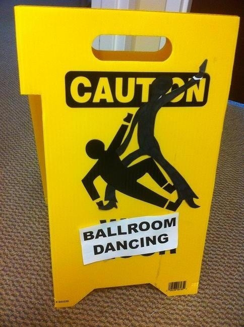 caution ballroom dancing
